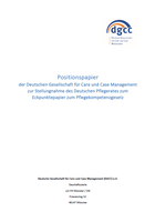 Pflegeberatung Deckblatt Positionspapier